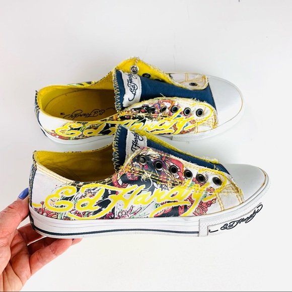 Ed Hardy Women's Slip-On Shoe Size 7 Low Rise - Picture 4 of 9